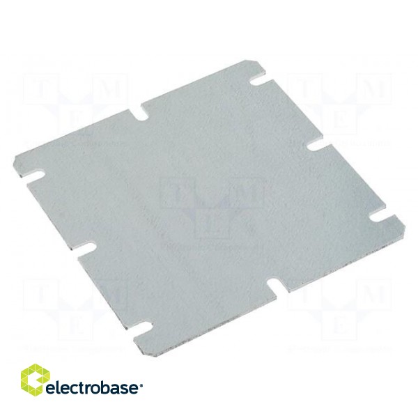 Mounting plate | steel | W: 98mm | L: 98mm | Series: MNX | ABS125/100