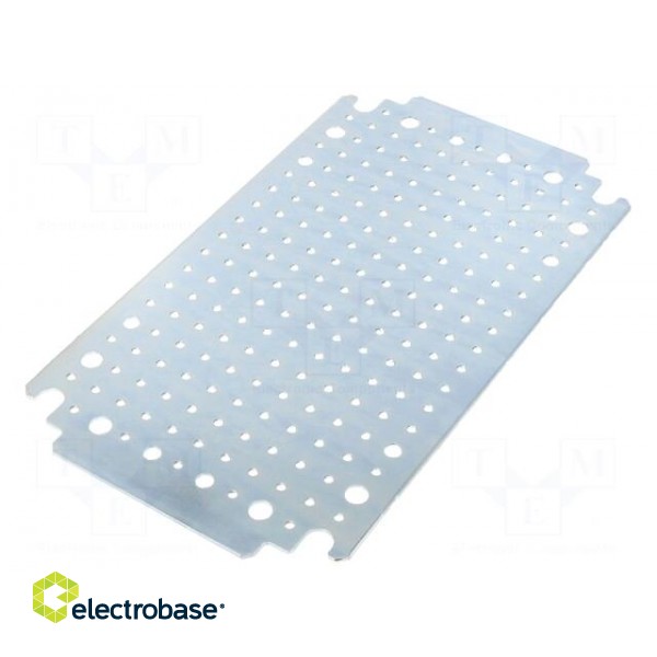 Mounting plate | W: 150mm | L: 265mm | Thk: 1.8mm | microperforated