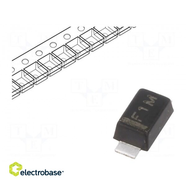 Diode: rectifying | SMD | 1kV | 1A | 500ns | SOD123F | Ufmax: 1.3V