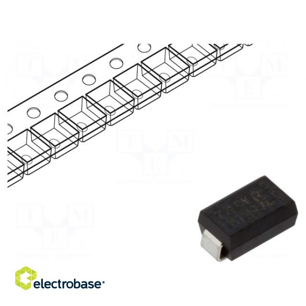 Diode: rectifying | SMD | 1kV | 1A | 75ns | SMA | Ufmax: 1.7V | Ifsm: 30A