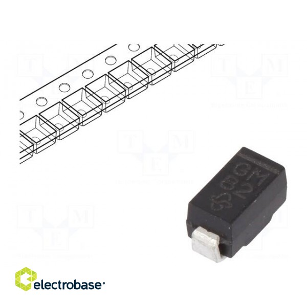 Diode: rectifying | SMD | 1kV | 1A | 2us | DO214BA | Ufmax: 1.2V | Ifsm: 30A