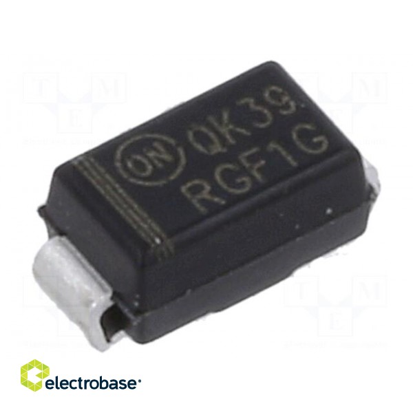 Diode: rectifying | SMD | 400V | 1A | 150ns | SMA | Ufmax: 1.3V | Ifsm: 30A