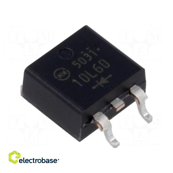 Diode: rectifying | SMD | 600V | 10A | 50ns | STO220 (SC83 similar)