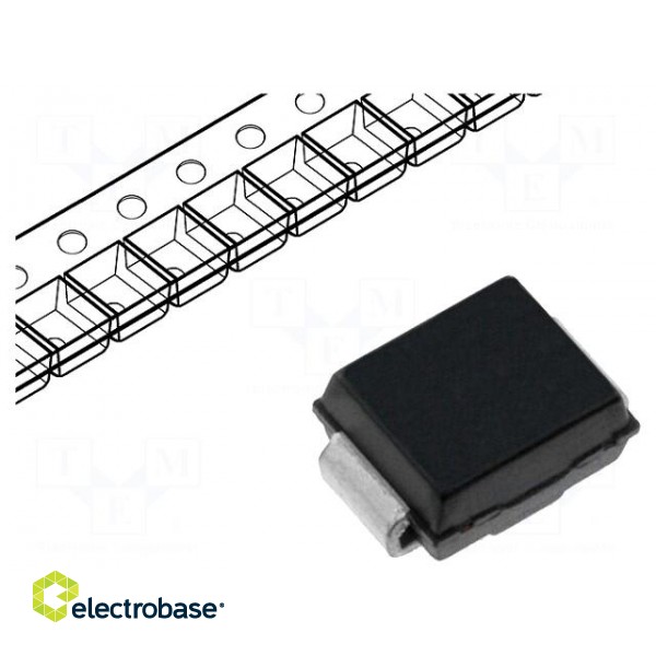 Diode: transil | 600W | 43V | 10.3A | unidirectional | ±5% | DO214AA