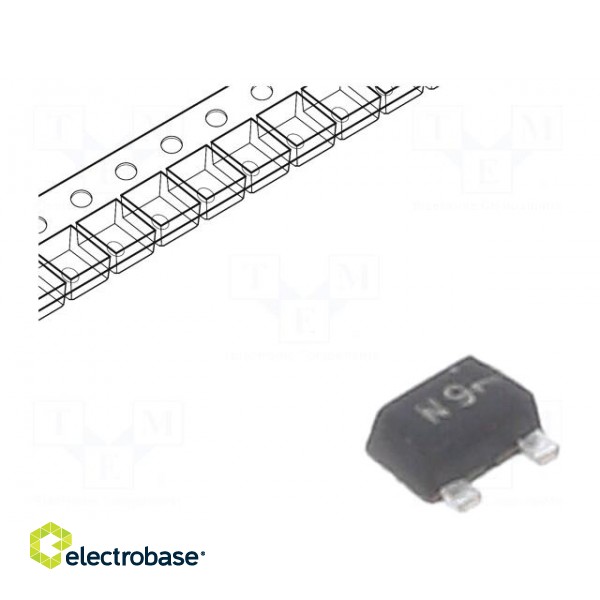 Diode: rectifying | SMD | 80V | 100mA | 4ns | SOT723 | Ufmax: 1.2V | 260mW