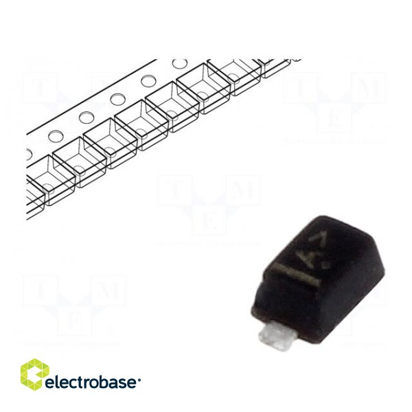 Diode: switching | SMD | 100V | 0.2A | 4ns | SOD523F | Ufmax: 1.2V | 200mW