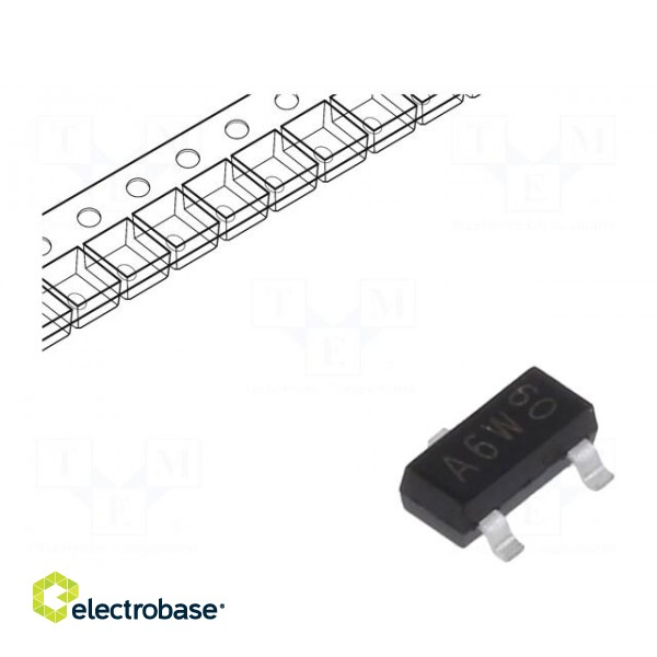 Diode: switching | SMD | 100V | 215mA | 4ns | SOT23 | Ufmax: 1.25V | Ifsm: 4A