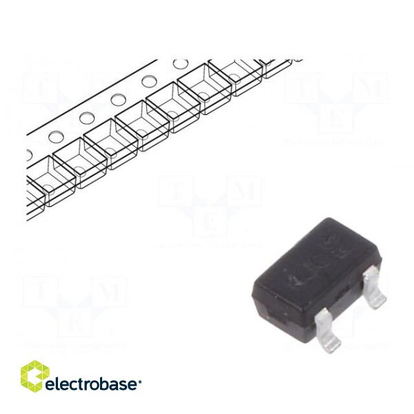 Diode: switching | SMD | 75V | 0.15A | 4ns | Package: reel,tape | SOT323 image 1