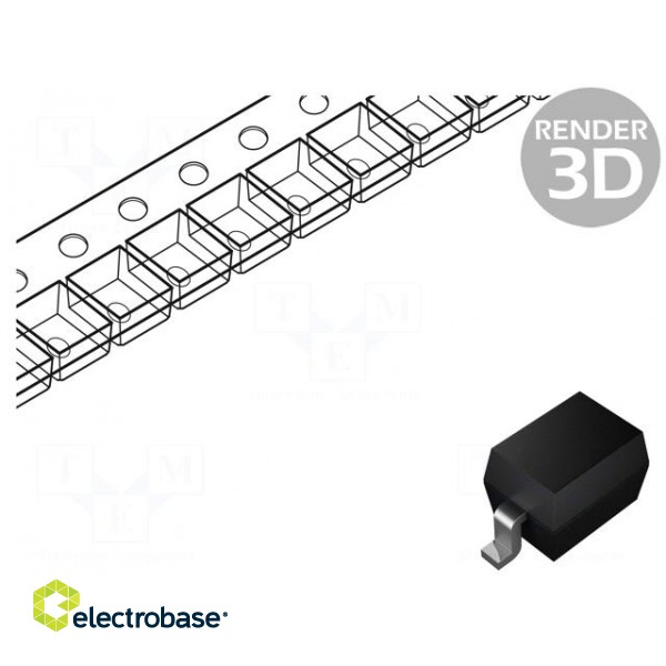 Diode: switching | SMD | 75V | 300mA | 4ns | Package: reel,tape | SOD323