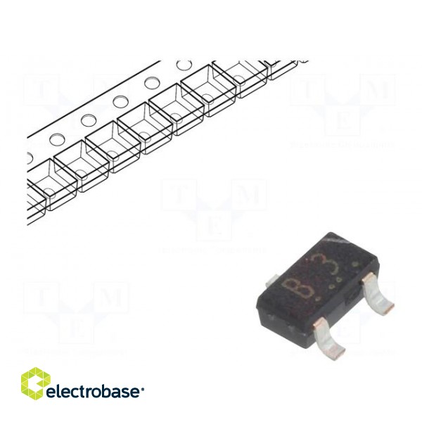 Diode: switching | SMD | 85V | 100mA | 4ns | SOT346 | Ufmax: 1.2V | Ifsm: 2A image 1