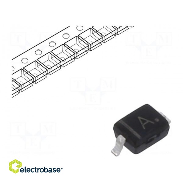 Diode: switching | SMD | 90V | 150mA | 4ns | SOD123 | Ufmax: 1.2V