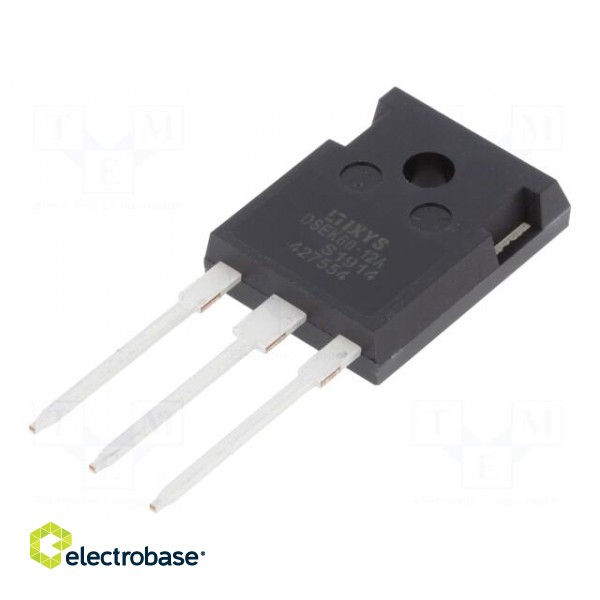 Diode: rectifying | THT | 1.2kV | 26Ax2 | tube | Ifsm: 200A | TO247-3 | 125W