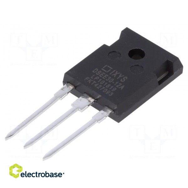 Diode: rectifying | THT | 1.2kV | 30A | tube | Ifsm: 200A | TO247-3 | 165W