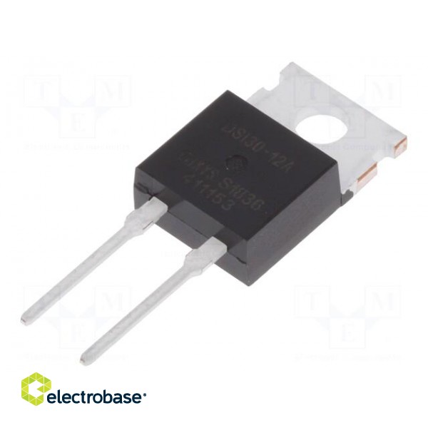 Diode: rectifying | THT | 1.2kV | 30A | tube | Ifsm: 300A | TO220AC | 160W