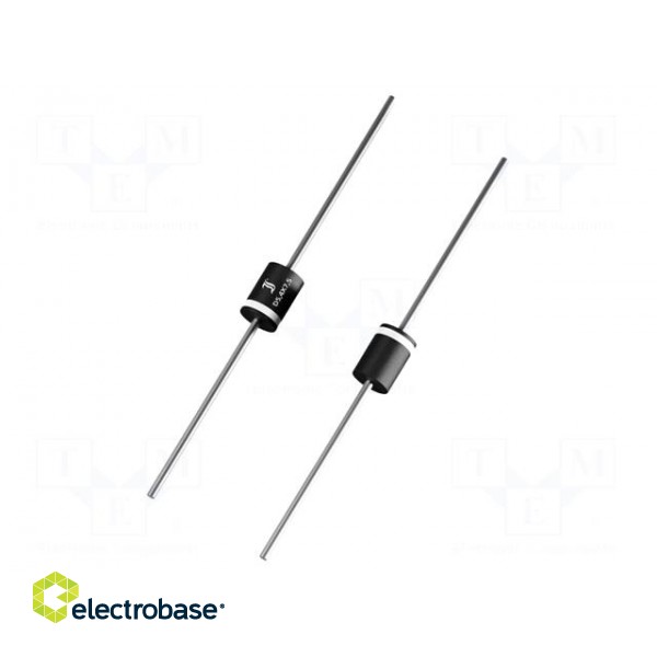 Diode: transil | 1.5kW | 180V | 6.1A | unidirectional | DO201
