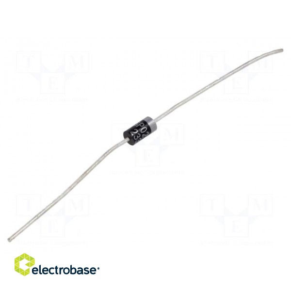 Diode: rectifying | THT | 1.6kV | 0.5A | Ifsm: 20A | DO41 | Ufmax: 1.8V