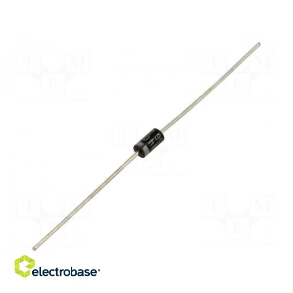 Diode: rectifying | THT | 100V | 1A | Ammo Pack | DO41 | Ufmax: 1V | Ir: 5uA