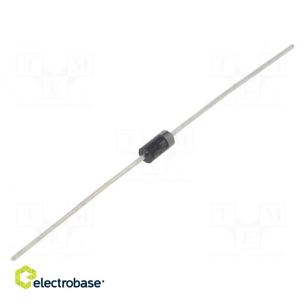 Diode: rectifying | THT | 100V | 1A | Ammo Pack | Ifsm: 30A | DO41 | Ir: 50uA