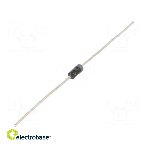 Diode: rectifying | THT | 1kV | 1A | Ammo Pack | Ifsm: 30A | DO41 | Ir: 50uA