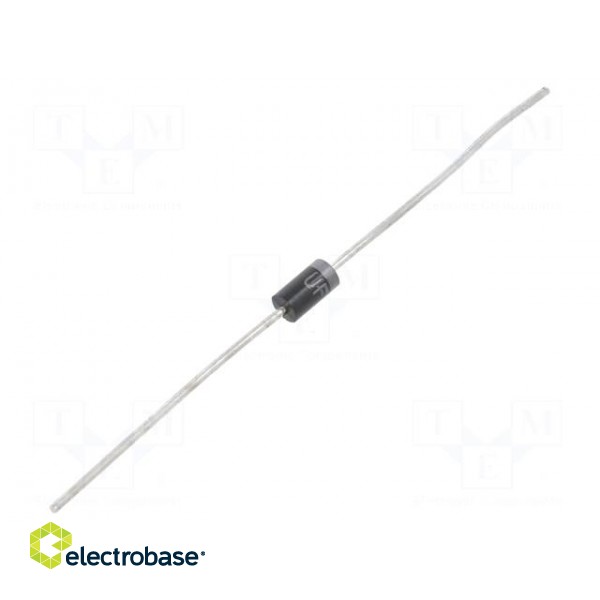Diode: rectifying | THT | 1kV | 1A | Ifsm: 30A | DO41 | Ufmax: 1.7V | 75ns
