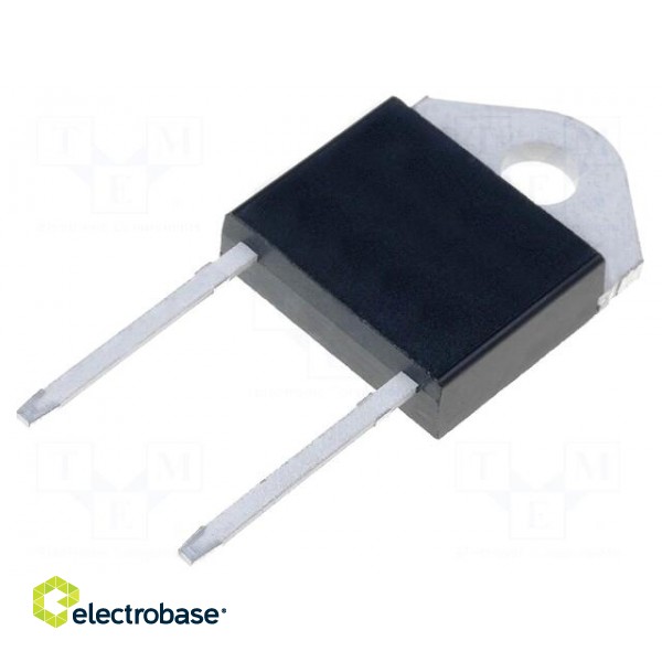 Diode: rectifying | THT | 1.2kV | 15A | tube | Ifsm: 200A | DOP3I | 53ns