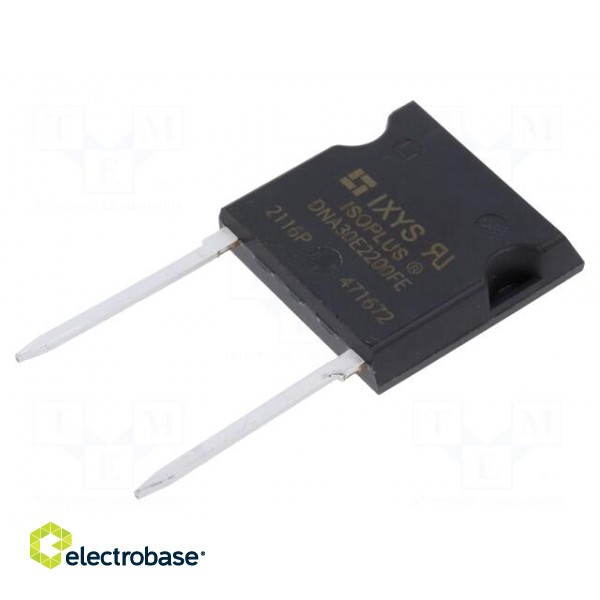 Diode: rectifying | THT | 2.2kV | 30A | tube | Ifsm: 370A | Ufmax: 1.22V