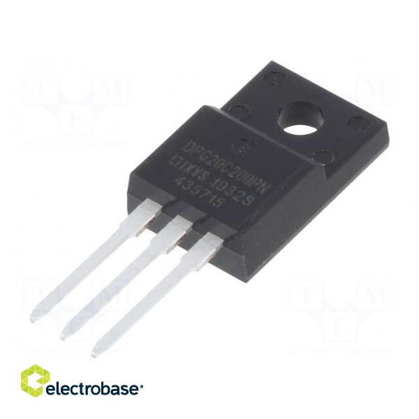 Diode: rectifying | THT | 200V | 2x10A | tube | Ifsm: 140A | TO220FP | 35W