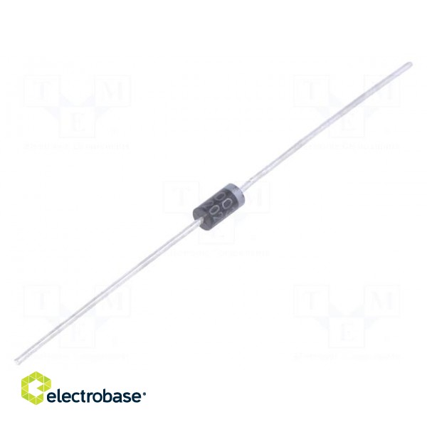 Diode: rectifying | THT | 200V | 1A | Ammo Pack | Ifsm: 30A | DO41 | 50ns
