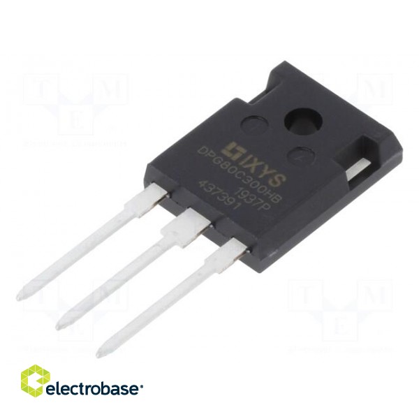 Diode: rectifying | THT | 300V | 40Ax2 | tube | Ifsm: 450A | TO247-3 | 215W