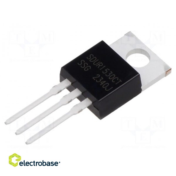 Diode: rectifying | THT | 300V | 8Ax2 | tube | TO220AB | Ufmax: 1.3V | 45ns