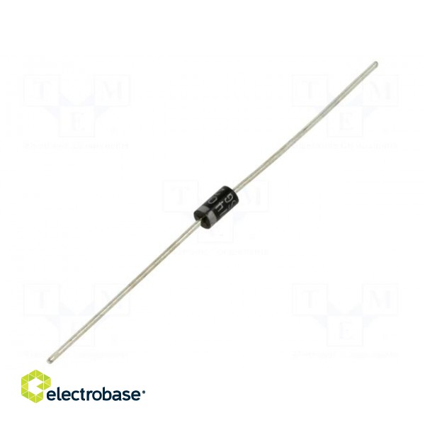 Diode: rectifying | THT | 50V | 1A | Ammo Pack | DO41 | Ufmax: 1V | Ir: 5uA