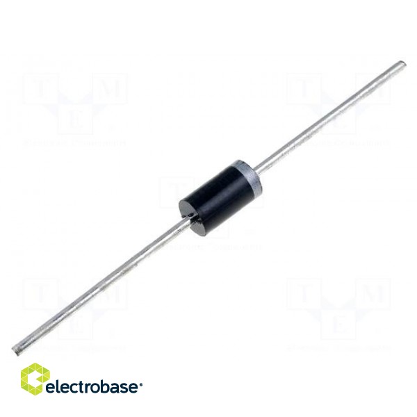 Diode: taisngrieža | THT | 400V | 3A | lente | Ifsm:150A | DO27 | Ufmax: 1V