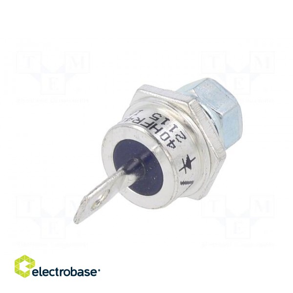 Diode: rectifying | 400V | 1.3V | 40A | anode to stud | DO203AB,DO5 фото 2