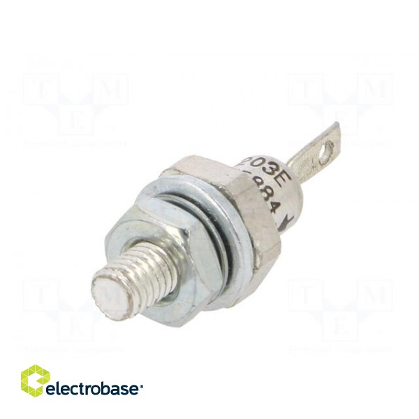 Diode: rectifying | 600V | 1.2V | 30A | cathode to stud | DO4 | Ifsm: 300A image 6