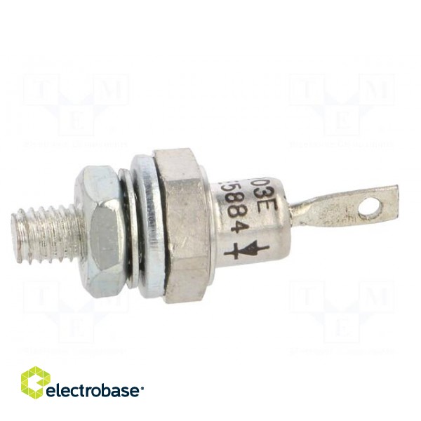 Diode: rectifying | 600V | 1.2V | 30A | cathode to stud | DO4 | Ifsm: 300A image 7