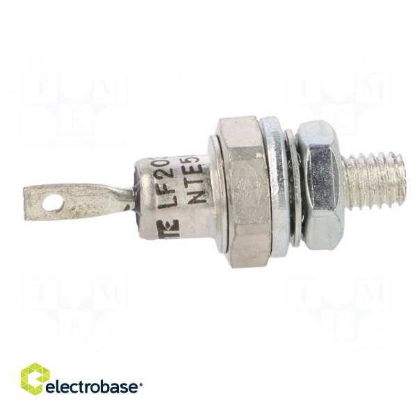 Diode: rectifying | 600V | 1.2V | 30A | cathode to stud | DO4 | Ifsm: 300A image 3