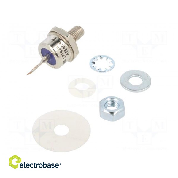 Diode: rectifying | 800V | 1.4V | 60A | cathode to stud | DO5 | Ifsm: 670A image 1
