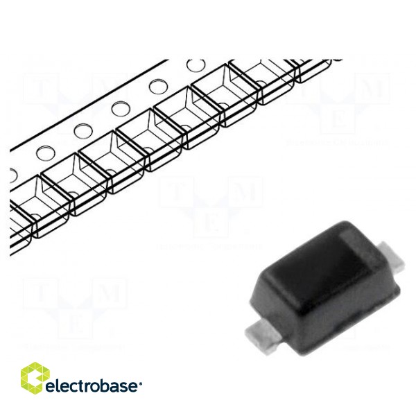 Diode: Schottky rectifying | SMD | 40V | 0.2A | SC79,SOD523 | reel,tape