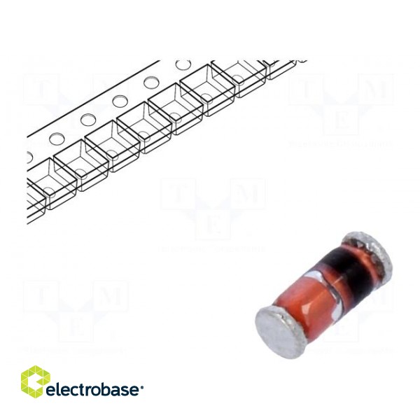 Diode: Schottky switching | SMD | 100V | 0.1A | MiniMELF,SOD80 | 200mW