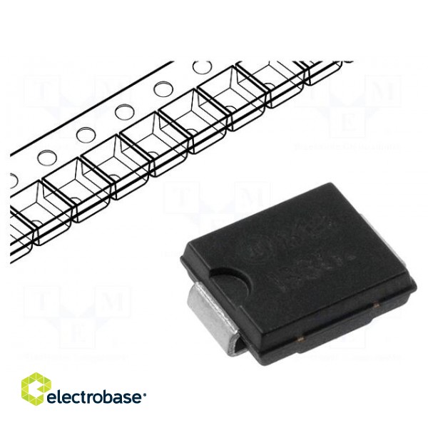 Diode: transil | 1.5kW | 18V | 59.5A | unidirectional | SMC