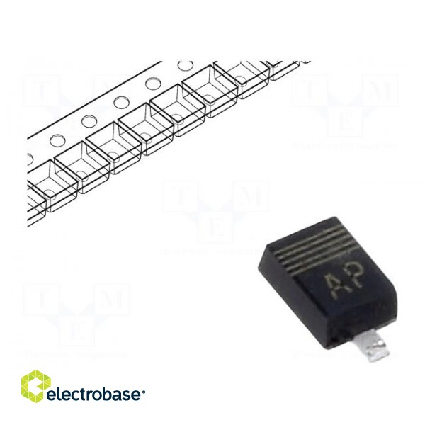 Diode: Schottky rectifying | SMD | 30V | 0.2A | SC90,SOD323F | 550mW