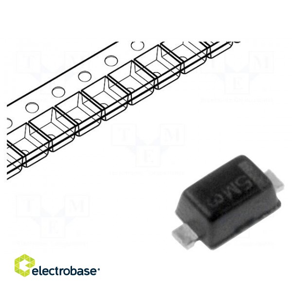 Diode: Schottky rectifying | SMD | 30V | 0.2A | SOD523