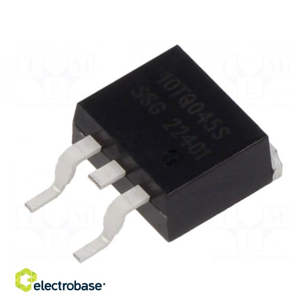 Diode: Schottky rectifying | SMD | 45V | 10A | D2PAK | reel,tape