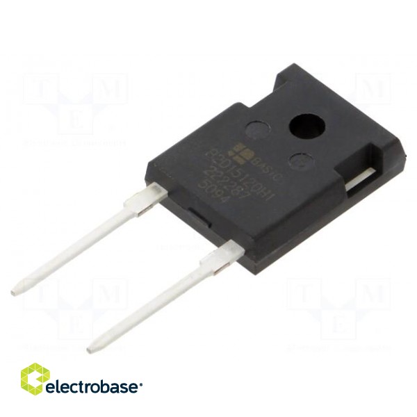 Diode: Schottky rectifying | SiC | THT | 1.2kV | 15A | TO247-2 | tube