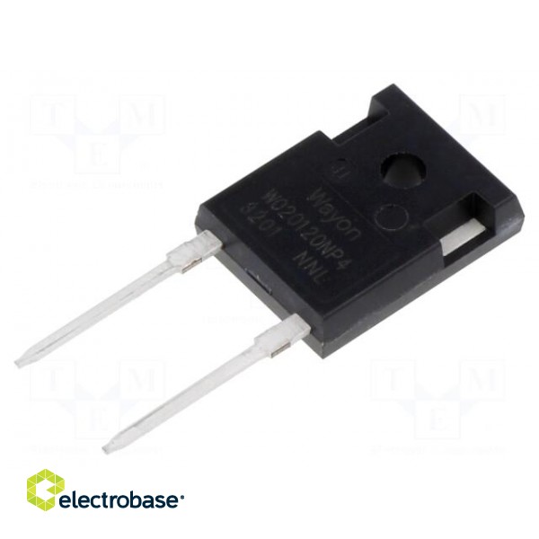 Diode: Schottky rectifying | SiC | THT | 1.2kV | 20A | TO247-2 | tube