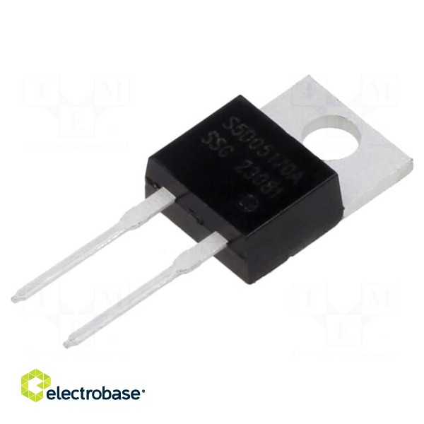 Diode: Schottky rectifying | SiC | THT | 1.7kV | 5A | 166.7W | TO220AC