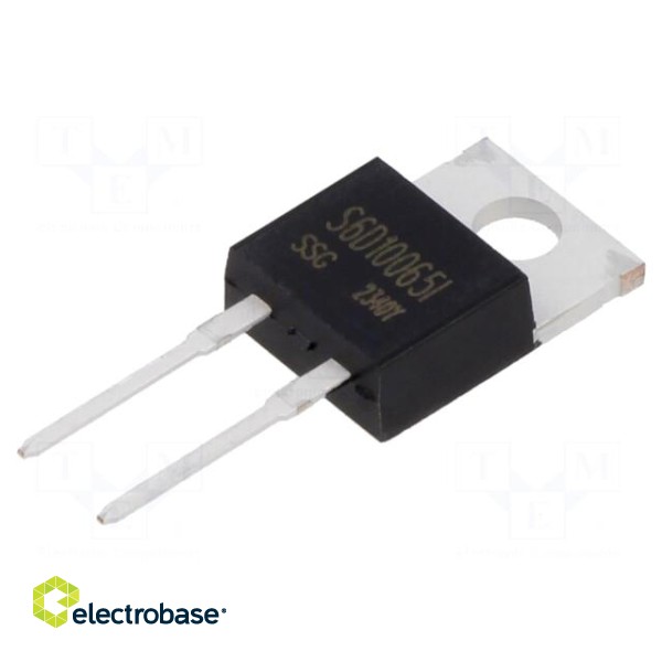 Diode: Schottky rectifying | SiC | THT | 650V | 10A | 103W | TO220ISO