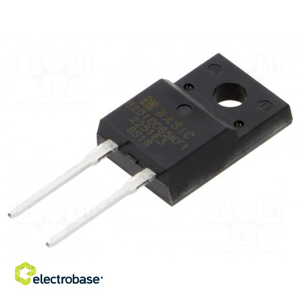 Diode: Schottky rectifying | SiC | THT | 650V | 10A | TO220FP-2 | tube