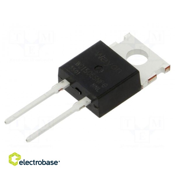 Diode: Schottky rectifying | SiC | THT | 650V | 15A | TO220-2 | tube