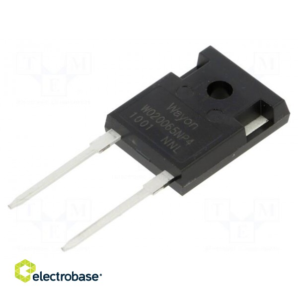 Diode: Schottky rectifying | SiC | THT | 650V | 20A | TO247-2 | tube